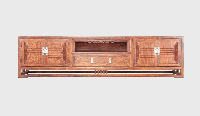 太子河刺猬紫檀电视柜低柜现代中式全实木电视柜客厅高低柜
